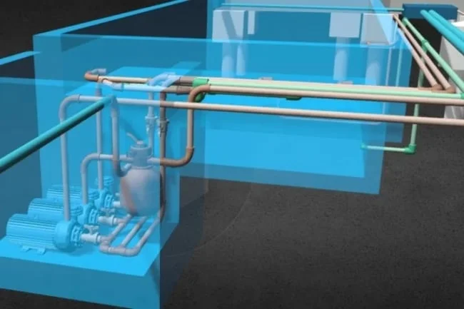 Construção e instalação piscina